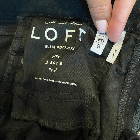 Loft Black Skinny Jean EUC - Picture 3 of 3